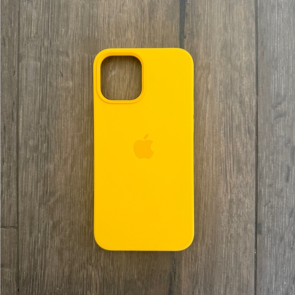 Apple Yellow Silicone Phone Case